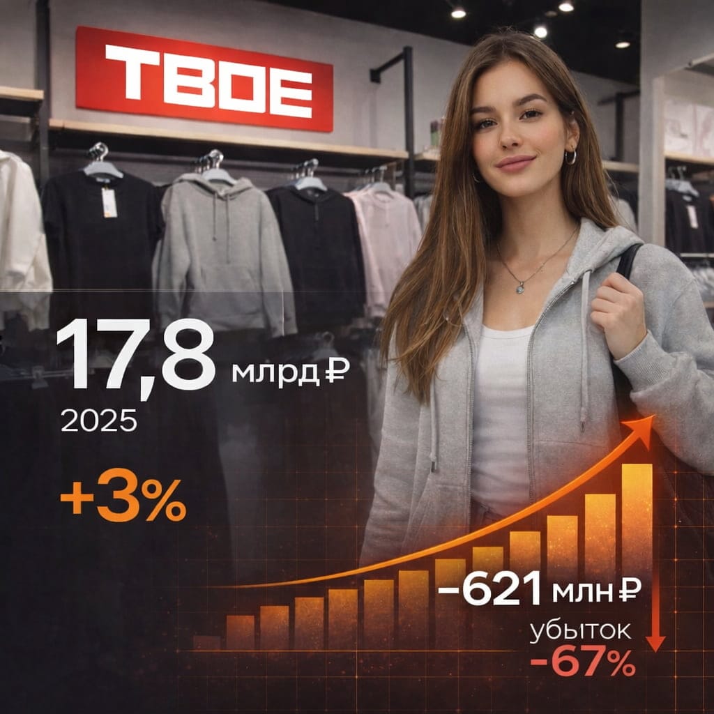 «ТВОЕ» закрыло 2025 год с выручкой 17,8 млрд рублей