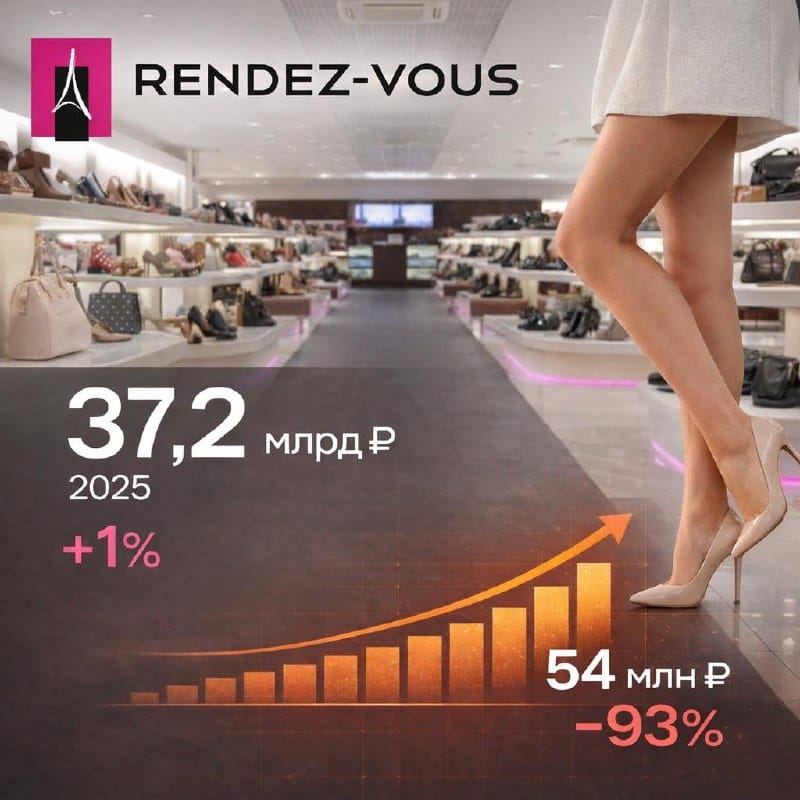 Rendez-Vous закрыл 2025 год с выручкой 37,2 млрд рублей