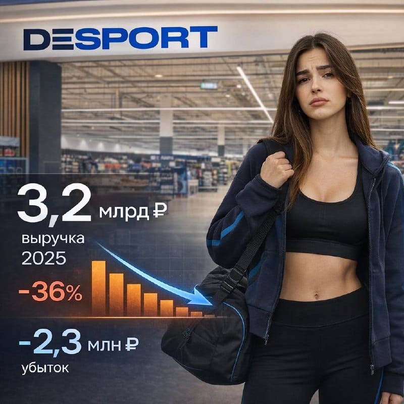 Desport закрыл 2025 год с выручкой 3,2 млрд рублей