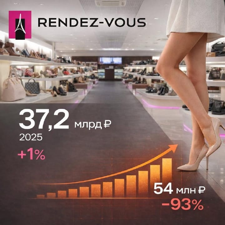 Rendez-Vous закрыл 2025 год с выручкой 37,2 млрд рублей