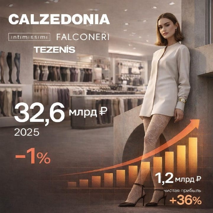Calzedonia Group  закрыла 2025 год с выручкой 32,6 млрд рублей