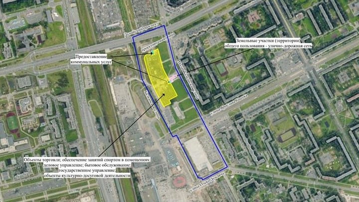 В Питере у метро "Купчино" построят ТЦ со спортивным объектом