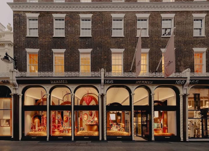 Hermès открыл уникальный пятиэтажный флагман в Лондоне