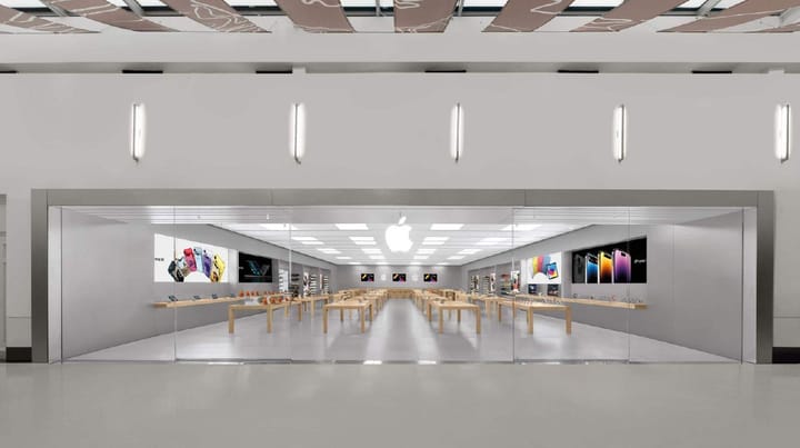 Apple уходит из слабых моллов