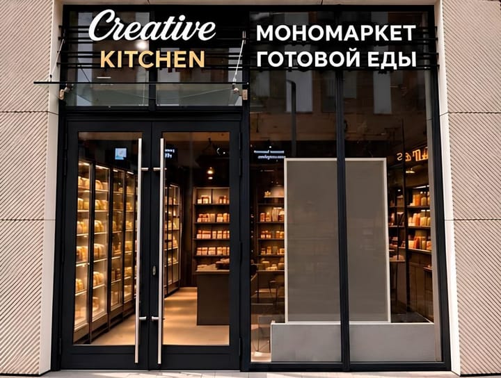 Шоу-рум с готовой едой: Mr. Food открыл первую точку под брендом Creative Kitchen